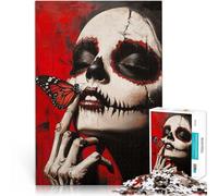 Rompecabezas para Adultos de 1000 Piezas Chica Muerta Hecho de cartón para Mayores de 14 años Entrena tu Cerebro y Tus Manos Regalos de Juegos de Navidad tamaño:26x38cm/10.24x14.96pulgada