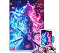 Rompecabezas para Adultos de 1000 Piezas Chica samurái mágica Juego de ingenio para divertirse en Familia Lista de Deseos con Papá Noel 38x52cm