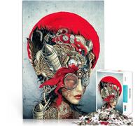Rompecabezas para Adultos de 1000 Piezas Chica Steampunk Juguetes Juegos Educativos Antiestrés Regalos de cumpleaños, Regalos, Arte Mural 52x38cm