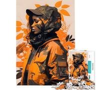 Rompecabezas para Adultos de 1000 Piezas Chica superviviente Urbana Rompecabezas de 1000 Piezas para decoración del hogar Juguetes de análisis y lógica Regalos para Amigos y Familiares (38x26cm)