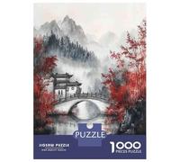 Rompecabezas para Adultos De 1000 Piezas Chinese Landscape Painting-1 Rompecabezas para Adultos Juego Familiar para La Diversión Familiar Regalo De Cumpleaños, Regalos, 38x26cm/1000pcs