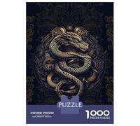 Rompecabezas para Adultos De 1000 Piezas Chinese New Year Snake Rompecabezas para Adultos Juguete Decoración De Pared Decoración del Hogar Regalos para Amigos Y Familiares 70x50cm/1000pcs