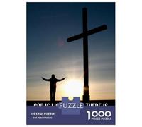 Rompecabezas para Adultos De 1000 Piezas Christian Quote of Bible Rompecabezas Juguetes Antiestrés, Divertidos Y Humorísticos Regalos para Reducir El Estrés 38x26cm/1000pcs