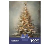 Rompecabezas para Adultos De 1000 Piezas Christmas Tree of Books Rompecabezas para Adultos Juego De Ingenio Regalos para Mujeres Actividades Divertidas En Casa 52x38cm/1000pcs