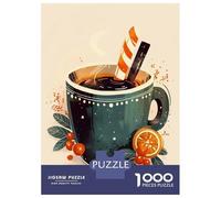 Rompecabezas para Adultos De 1000 Piezas Christmas Winter Drink Rompecabezas para Adultos Juguetes Antiestrés Decoración del Hogar Juego Desafiante Regalos 52x38cm/1000pcs