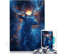 Rompecabezas para Adultos de 1000 Piezas Ciervo Alma de fantasía Juguetes Juegos Educativos Antiestrés Regalos de Amigo Secreto 52x38cm