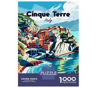 Rompecabezas para Adultos De 1000 Piezas Cinque Terre Italy Travel Rompecabezas para Adolescentes Juego Práctico Decoración del Hogar 38x26cm/1000pcs