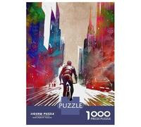 Rompecabezas para Adultos De 1000 Piezas City Bike Sport Rompecabezas para Adultos Juego Familiar Vacaciones En Casa Matar El Tiempo Gran Regalo para Jugar 38x26cm/1000pcs