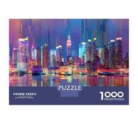Rompecabezas para Adultos De 1000 Piezas City Lights Reflections Rompecabezas para Adultos Juego De Ingenio Decoración Perfecta Cumpleaños Y Navidad 38x26cm/1000pcs