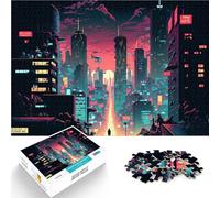 Rompecabezas para Adultos de 1000 Piezas Ciudad de Nueva York Juguetes Juegos Educativos Antiestrés Mejorar el Amor Entre Parejas 52x38cm