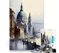 Rompecabezas para Adultos de 1000 Piezas,Ciudad húngara de Budapest,Arte de Corte preciso,Juguete de Juego cognitivo,Tiempo de Juego Relajante,Arte de Pared navideño (38x52cm)