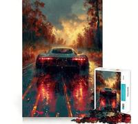 Rompecabezas para Adultos de 1000 Piezas Coche Aston Martin Negro,decoración Elegante,Juego Divertido para Pensar,Tiempo de Juego Acogedor,Regalo de cumpleaños para Aficionados (50x75cm)