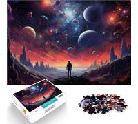 Rompecabezas para Adultos de 1000 Piezas Colisión Espacial Reducción del estrés Interesante Decoración hogar 38x26cm