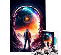 Rompecabezas para Adultos de 1000 Piezas Colisión planetaria Difícil y desafiante Juguete de análisis y lógica Decoración de Pared Apto para Mayores de 14 años 38x26cm