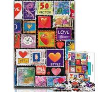 Rompecabezas para Adultos de 1000 Piezas, Collage de Amor difícil, Ayuda a ejercitar el Cerebro, Juguetes adictivos para Cultivar la Paciencia, decoración, 38x26cm