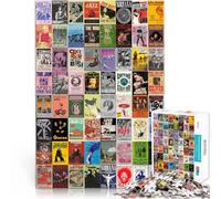 Rompecabezas para Adultos de 1000 Piezas “Collage de grafitis Retro” Hecho de Papel，para Mayores de 14 años Mejorar la Memoria Regalo Divertido。tamaño：26x38cm/10.24x14.96pulgada