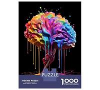 Rompecabezas para Adultos De 1000 Piezas Colorful Abstract Brain Art Print Rompecabezas para Adultos Juegos Familiares Arte De Pared Oferta como Regalos para Toda La Familia 52x38cm/1000pcs
