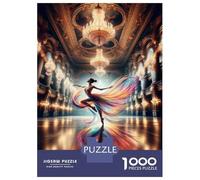 Rompecabezas para Adultos De 1000 Piezas Colorful Ballerina Dance Rompecabezas para Adultos Juegos Familiares Arte De Pared Oferta como Regalos para Toda La Familia 52x38cm/1000pcs