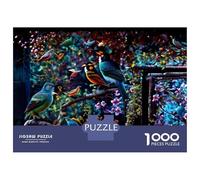 Rompecabezas para Adultos De 1000 Piezas Colorful Birds Garden Rompecabezas Práctico Juego Regalo De Cumpleaños Cumpleaños Y Navidad 70x50cm/1000pcs