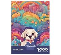 Rompecabezas para Adultos De 1000 Piezas Colorful Cute Dog Rompecabezas para Adultos Juegos Relajantes Análisis Y Lógica Regalos para Amigos Y Familiares 52x38cm/1000pcs
