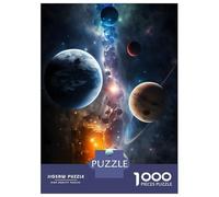 Rompecabezas para Adultos De 1000 Piezas Colorful Galaxy Rompecabezas para Adultos Juegos De Relajación Regalo De Cumpleaños Regalos para Reducir El Estrés 52x38cm/1000pcs