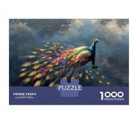Rompecabezas para Adultos De 1000 Piezas Colorful Peacock Painting-2 Rompecabezas para Adultos Juego Familiar Vacaciones En Casa Matar El Tiempo Gran Regalo para Jugar 52x38cm/1000pcs