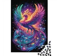 Rompecabezas para Adultos De 1000 Piezas Colorful Phoenix Art Print-1 Rompecabezas para Adultos Juguete Decoración De Pared Difícil Regalos para Amigos Y Familiares 70x50cm/1000pcs