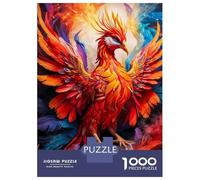 Rompecabezas para Adultos De 1000 Piezas Colorful Phoenix Rompecabezas para Adolescentes Juguetes Antiestrés Desafío Difícil Cumpleaños 70x50cm/1000pcs