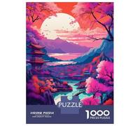 Rompecabezas para Adultos De 1000 Piezas Colorful Sunset in The Lak Rompecabezas Juegos Relajantes Decoración De Pared Oferta como Regalos para Toda La Familia 38x26cm/1000pcs