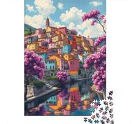 Rompecabezas para Adultos De 1000 Piezas Colorful Village Reflections-3 Rompecabezas para Adultos Juegos Familiares Regalos para Mujeres Cumpleaños Y Navidad 38x26cm/1000pcs