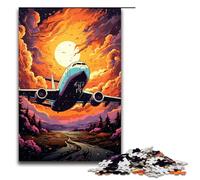 Rompecabezas para Adultos de 1000 Piezas Colorido avión psicodélico decoración del hogar Juguetes Regalo para Toda la Familia 75 x 50 cm