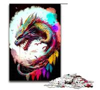 Rompecabezas para Adultos de 1000 Piezas, Colorido dragón 17, Juguetes de Rompecabezas para decoración del hogar, Regalo Ideal para Toda la Familia, 1000 Piezas
