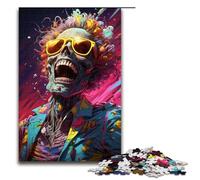 Rompecabezas para Adultos de 1000 Piezas Colorido psicodélico gánster Zombi Rompecabezas Imposible Juego Familiar antiestrés desafío difícil 75 x 50 cm