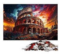 Rompecabezas para Adultos de 1000 Piezas Colorido Rompecabezas del Coliseo Romano Una Obra de Arte para Adolescentes a Partir de 14 años (tamaño 38 x 26 cm)