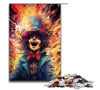 Rompecabezas para Adultos de 1000 Piezas Colorido y psicodélico de Mago Cada Pieza es única Juego Familiar desafiante y Divertido (tamaño 75 x 50 cm)