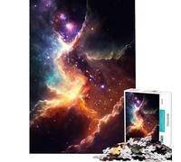 Rompecabezas para Adultos de 1000 Piezas Coloridos espaciales desafiantes de completar difíciles prácticos adecuados para Personas de 14 años en adelante 38x52cm