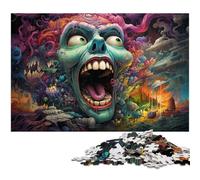 Rompecabezas para Adultos de 1000 Piezas Coloridos Rompecabezas de Demonios Gigantes Juguetes únicos para decoración del hogar y 1000 Piezas (75 x 50 cm)
