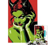 Rompecabezas para Adultos de 1000 Piezas cómic Diablo Femenino Juegos educativos Juguetes Juegos educativos Regalos de Amigo Invisible análisis y lógica (tamaño 50x75cm)