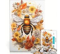 Rompecabezas para Adultos de 1000 Piezas con Abejas y Flores, Juego de ingenio, antiestrés, Lista de Deseos con Papá Noel 38x52cm