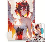 Rompecabezas para Adultos de 1000 Piezas con alas de ángel, Juego Interactivo, decoración para el hogar, cumpleaños y Navidad 38x52cm