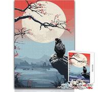 Rompecabezas para Adultos de 1000 Piezas con Animales, Ambiente japonés, Hermoso diseño, análisis de Juegos y lógica, Regalos de Amigo Secreto, tamaño 38x26cm