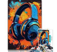 Rompecabezas para Adultos de 1000 Piezas con Auriculares para Videojuegos, Juguetes educativos para el Aprendizaje, Juegos Familiares, Regalos para Amigos y Familiares (tamaño 38x26cm)
