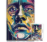 Rompecabezas para Adultos de 1000 Piezas con Cara de Tristeza Abstracta, Juego práctico, Regalo Educativo para cumpleaños, tamaño 38x26cm