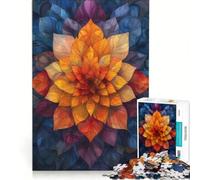 Rompecabezas para Adultos de 1000 Piezas con Coloridos diseños de Mandalas, Juegos educativos, desafiantes de completar, cumpleaños 38x26cm
