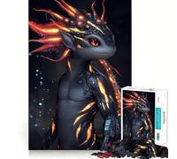 Rompecabezas para Adultos de 1000 Piezas con Criaturas bioluminiscentes,diseño de Animales,Encaje, Arte,Juego Mental,Regalo,Juego Lento, (50x75cm)