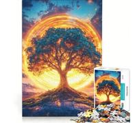 Rompecabezas para Adultos de 1000 Piezas con Datos Curiosos sobre los árboles Juego Interactivo difícil y desafiante Toda la Familia 38x26cm