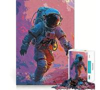Rompecabezas para Adultos de 1000 Piezas con Dibujos de astronautas Juego concentrarse y divertirse (38x26cm)