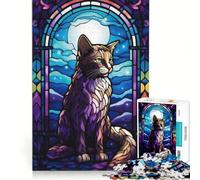 Rompecabezas para Adultos de 1000 Piezas con diseño Abstracto de Gato Bobtail japonés Ideal para Relajarse interactuar Entre Padres e Hijos Pertenece a la colección de Artistas y es una Obra de Arte