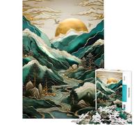 Rompecabezas para Adultos de 1000 Piezas con diseño Abstracto de grullas al Atardecer Juguetes de decoración para el hogar análisis y lógica Regalos para Amigos y Familiares (50x75cm)