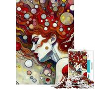 Rompecabezas para Adultos de 1000 Piezas con diseño Abstracto de Sirena Juguete antiestrés Un desafío difícil Toda la Familia (tamaño 38x26cm)